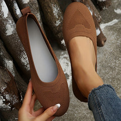 Women's Knitted Ballet Flats Lightweight Slip On Shoes