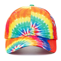 Colorful Tie Dye Baseball Cap for Sun Protection