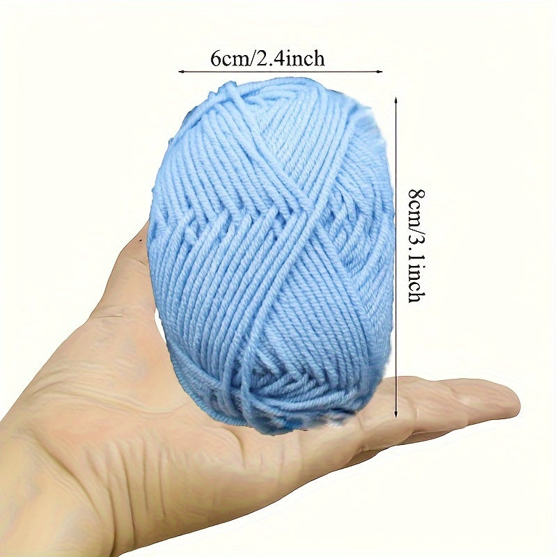 Colorful 4-Layer Cotton Yarn for Crocheting & Knitting
