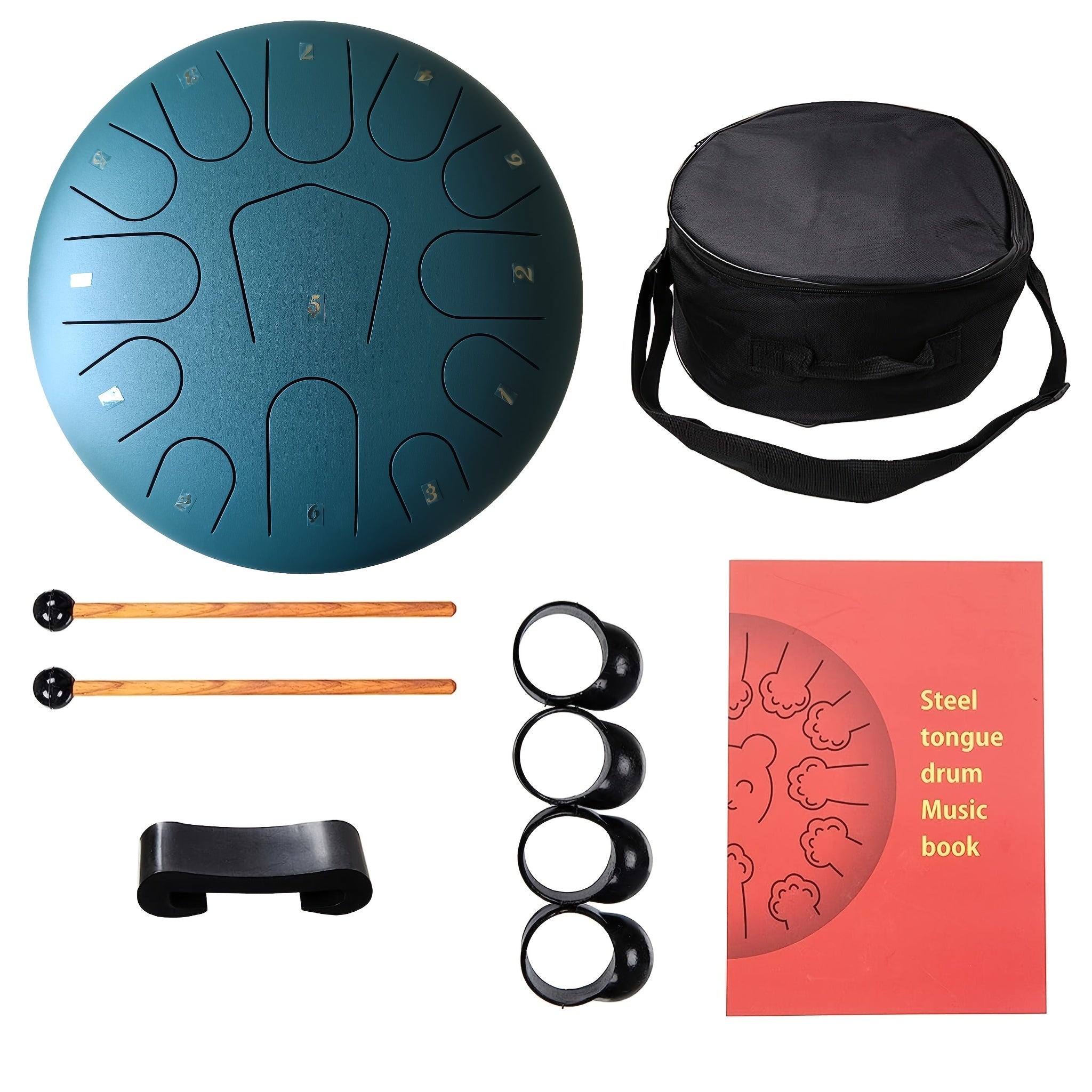 6 inch 13 Note Arch Steel Tongue Drum for Meditation & Yoga