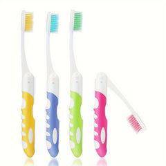 2pcs Folding Toothbrush Portable Soft Travel Toothbrush Camping & Hiking