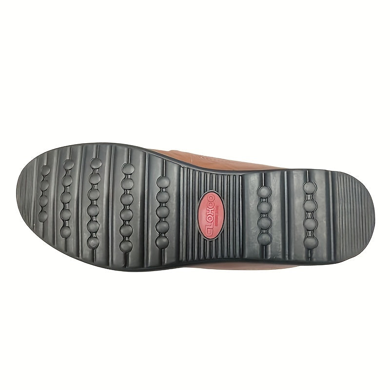Men's Leather Loafer Shoes Comfy Slip On Shoes