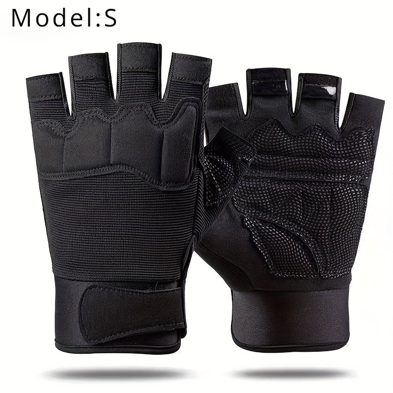 Kids Half Finger Gloves Non slip Training Protective Gloves
