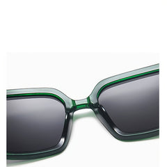 Women Oversize Square Sunglasses Gradient Plastic Female Sun Glasses