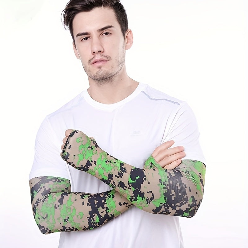 Camouflage Sun Protection Sleeves for Outdoor Activities