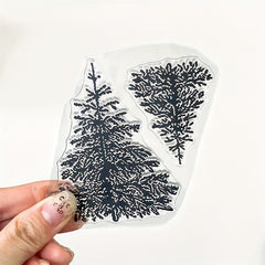 Transparent Tree Background Silicone Stamp for DIY Scrapbooking