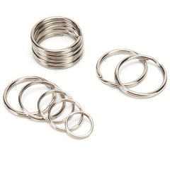 100pcs Metal Key Rings Split Rings Hoop Keychain For DIY Jewelry Keyrings