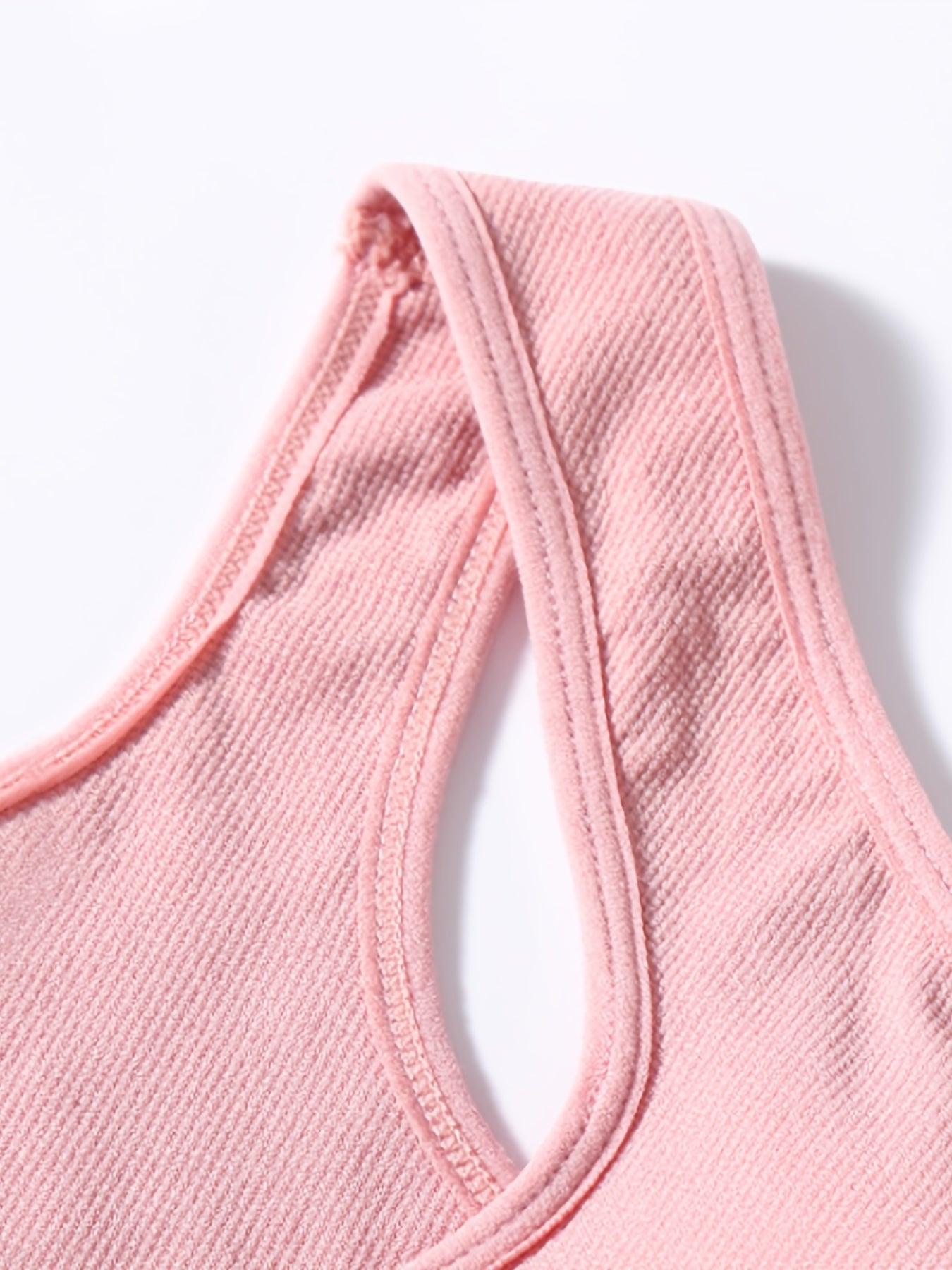 Colorblock Wireless Sports Bra Breathable Workout Tank