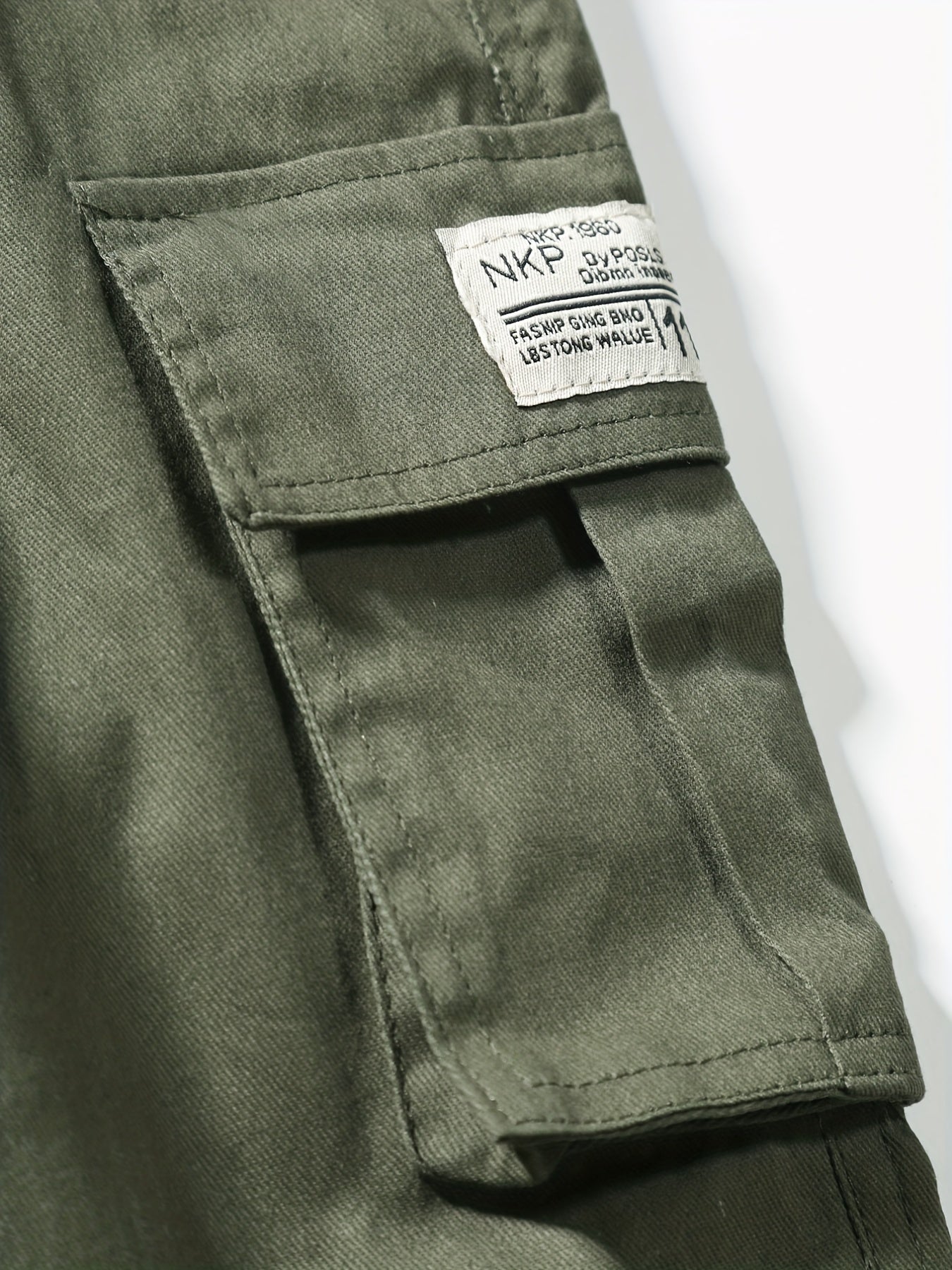 Men's Drawstring Cargo Pants Skinny Fit Jogger Pants