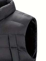 Men's Casual Winter Vest with Big Pockets