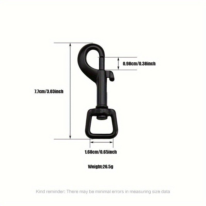 5pcs Rotary Hook Key Buckle Alloy Luggage Bag Backpack Spring Hook Buckle