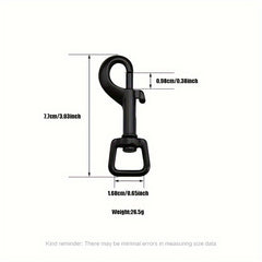 5pcs Rotary Hook Key Buckle Alloy Luggage Bag Backpack Spring Hook Buckle
