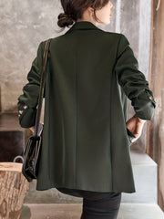 Casual Lapel Long Sleeve Blazer Women's Clothing
