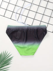 Shark Print Men's Swimsuit Brief Quick Dry Swim Briefs Bikini Swimwear