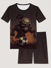 Kid's Halloween Skeleton 2pc Pajamas Set