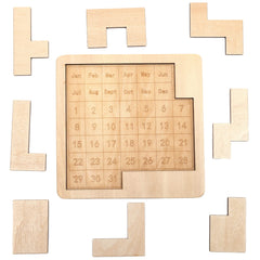 Wooden Calendar Puzzle: 365 Dates to Solve