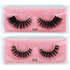 Natural Fluffy 3D Mink Lashes Soft and Thick False Eyelashes for Women