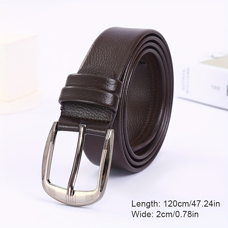 Men's PU Leather Business Belt For Jeans Pants
