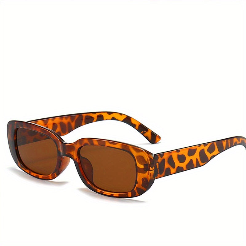 Rectangular Frame Sunglasses Hip Hop Street Style Eyewear
