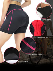 Stretchy Cycling Sports Shorts Padded Yoga Bike Shorts Women's Activewear