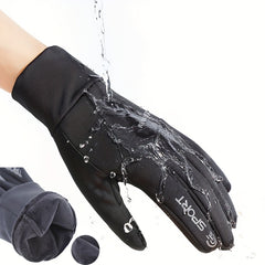 Winter Warm Full Finger Gloves Unisex Anti-wear Driving Gloves
