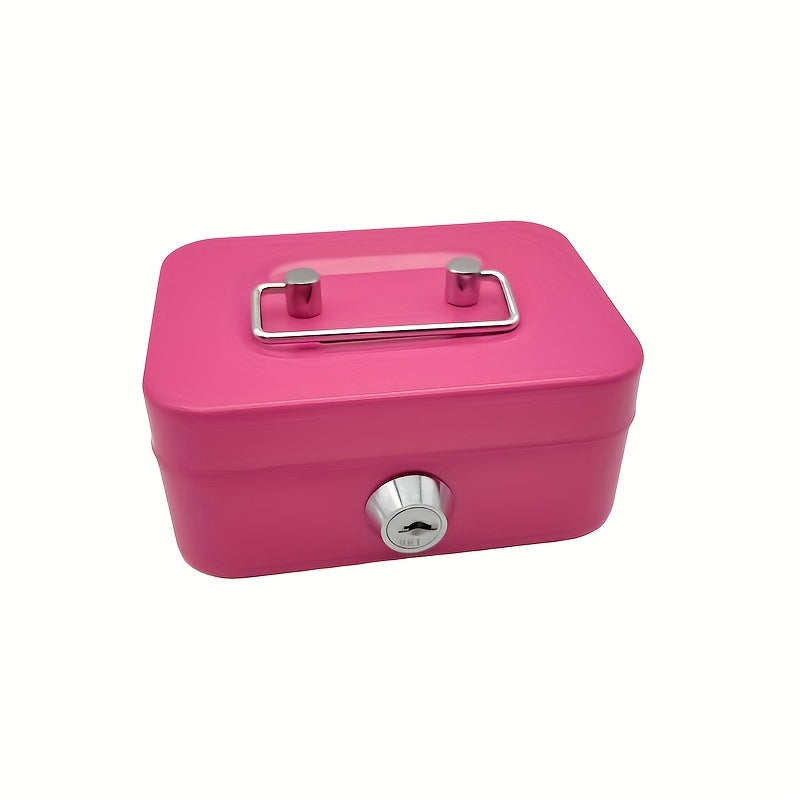 Stainless Steel Lockable Piggy Bank with Key Lock for Cash Coins & Valuables