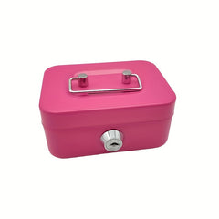 Stainless Steel Lockable Piggy Bank with Key Lock for Cash Coins & Valuables