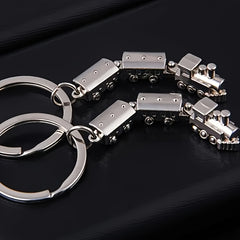 2pcs Metal Movable Joint Key Ring Alloy Keychain Gift