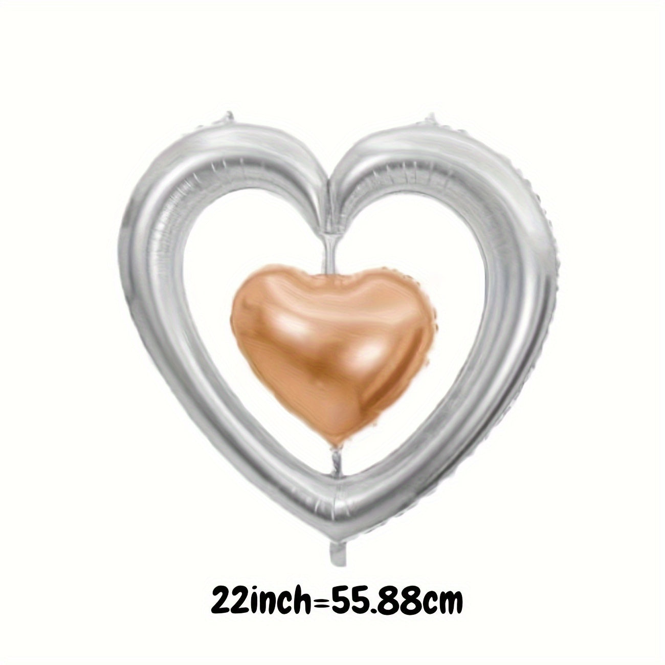 5pcs Heart to Heart Balloons Love Heart Balloons Decorative Balloons