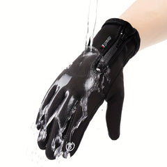 Non-slip Touch Screen Warm Gloves Windproof Waterproof Plus Velvet Gloves