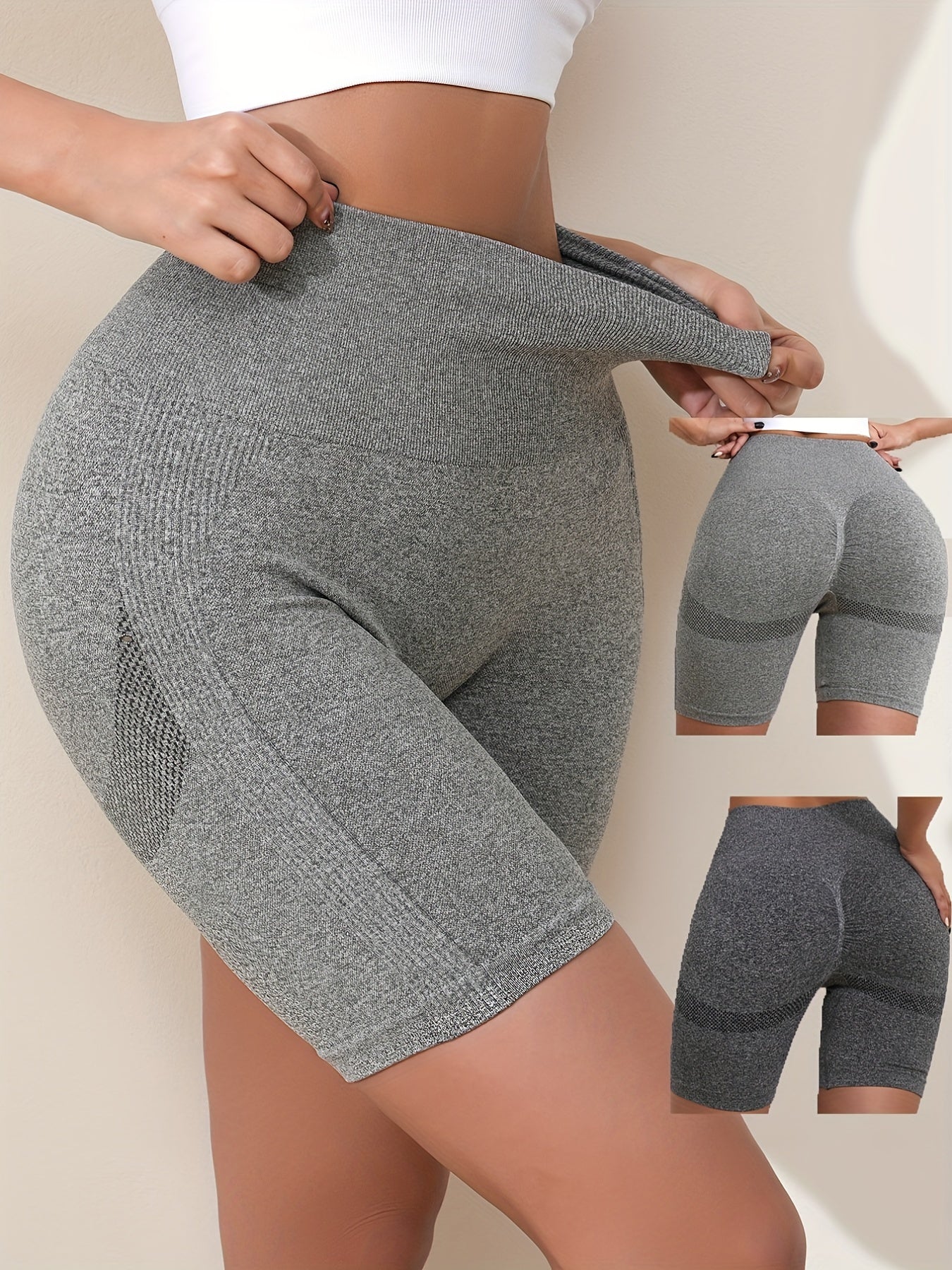 High Waist Butt Lifting Biker Shorts for Women