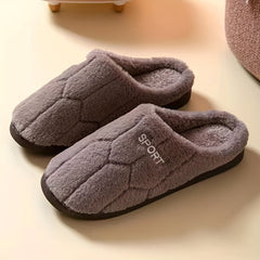 Plush Cozy House Slippers Anti skid Slip on Shoes Indoor Men Women