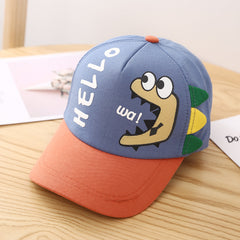 Dinosaur Embroidery Kids Baseball Cap Sun Protection Hat
