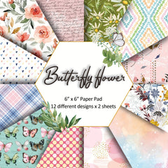 Watercolor Pattern Card Paper Pad 24 Sheets DIY Scrapbooking Supplies