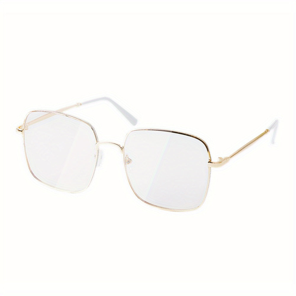 Clear Lens Glasses Anti Light Metal Frame Glasses