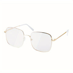 Clear Lens Glasses Anti Light Metal Frame Glasses