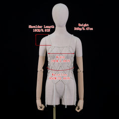 Bridal Faux Pearl Body Chain for Stylish Events