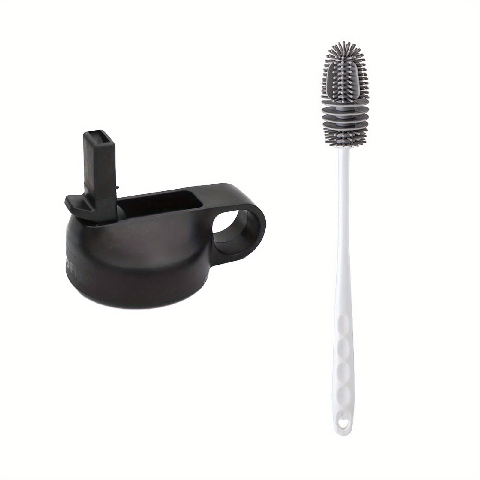 Water Bottle Lid w/ Silicone Brush for Insulated Cup Standard Mouth