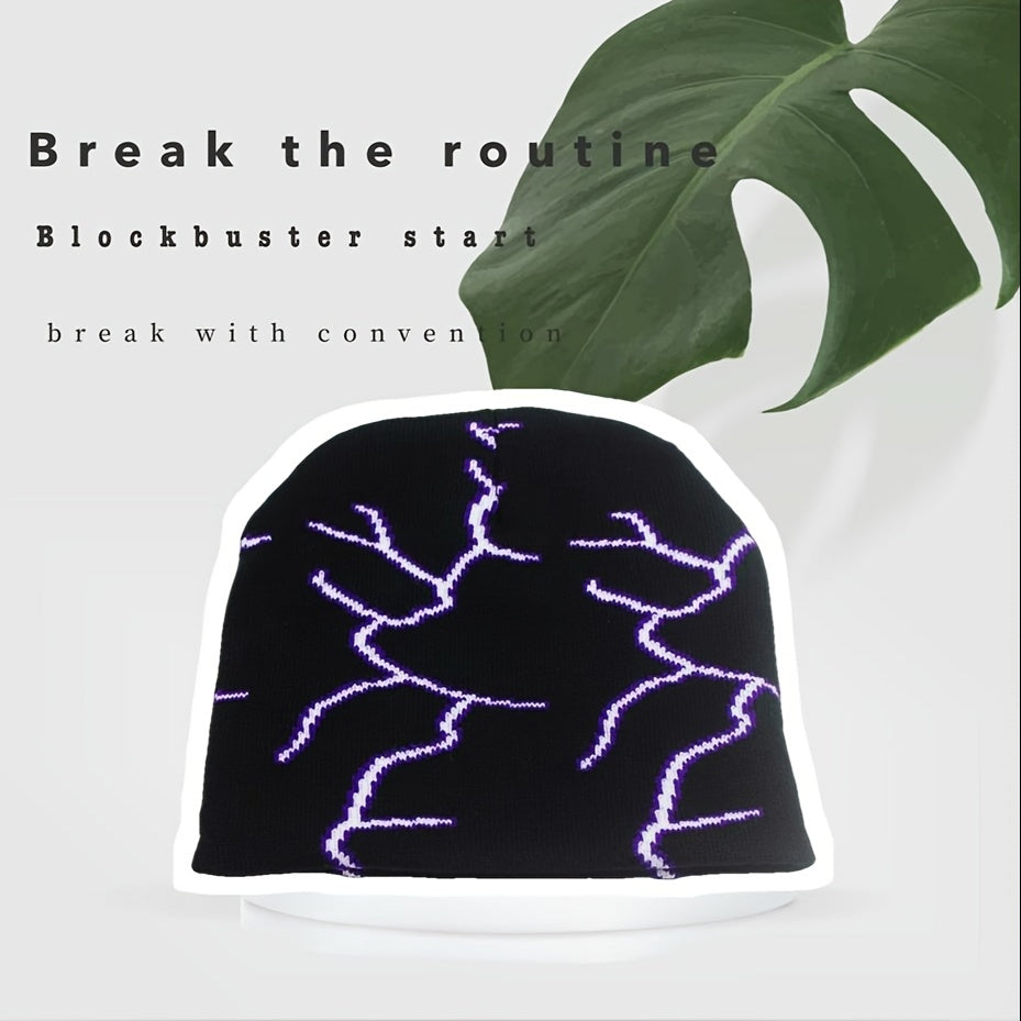 Y2K Hip hop Beanie Knitted Skull Cap Warm Ski Cap