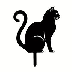 Metal Cat Silhouette Garden Decorations: Whimsical Touch for Your Yard