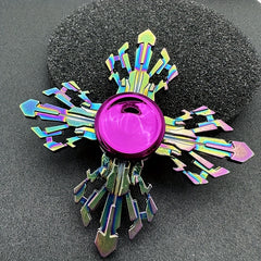 Rainbow & Purple Fidget Spinner Zinc Alloy Hand Gyroscope