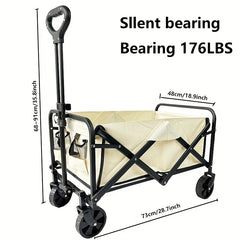 Camping Cart Folding Lightweight Wagon for Outdoor Picnic Camping