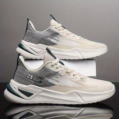 Men's Breathable Lace Up Sneakers Outdoor Walking Shoes