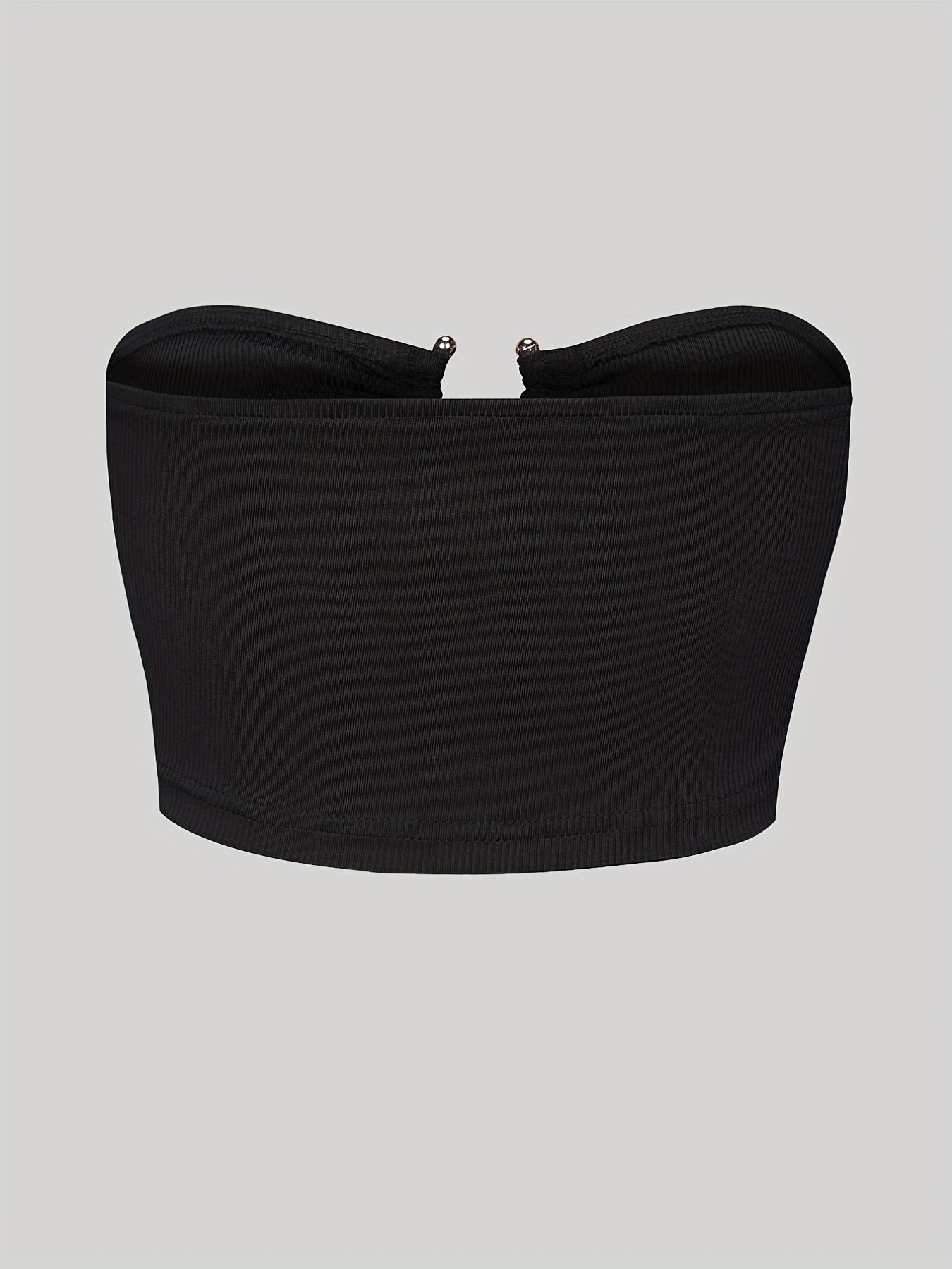 Ruched Cut Out Tube Top Off Shoulder Ring Summer Tube Top