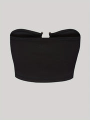 Ruched Cut Out Tube Top Off Shoulder Ring Summer Tube Top