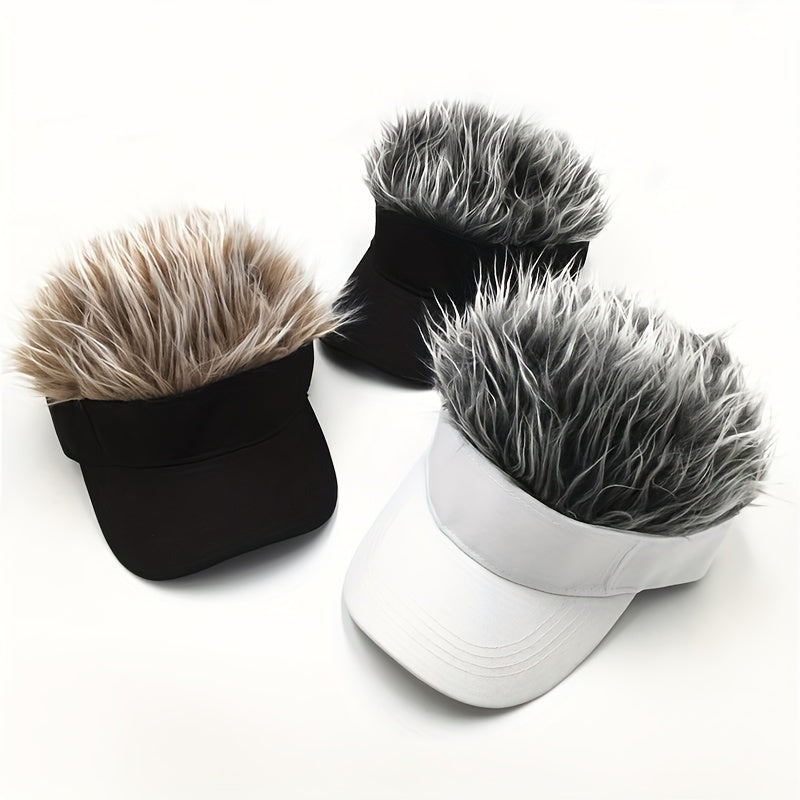 Light Board Wig Baseball Cap Men's Sun Visor
