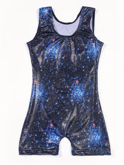 Toddler Girls Gymnastics Outfit Professional Bodysuit Kids Unitard Bike Shorts