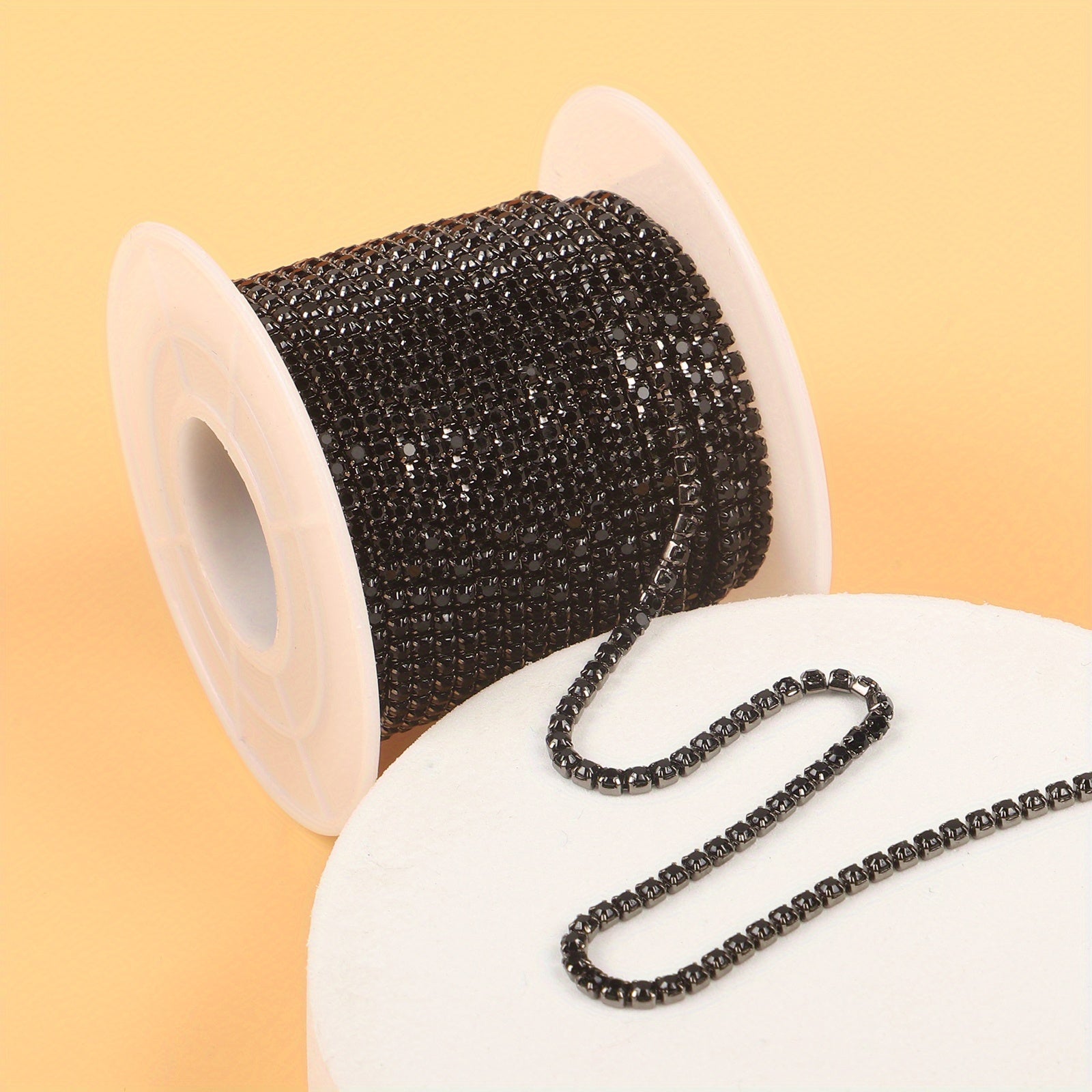 2mm 450cm Rhinestone Chain For Clothing Shoes Hats Bags Jewelry DIY