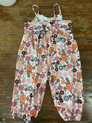 Baby Girls Ethnic Printed Pleated Jumpsuit