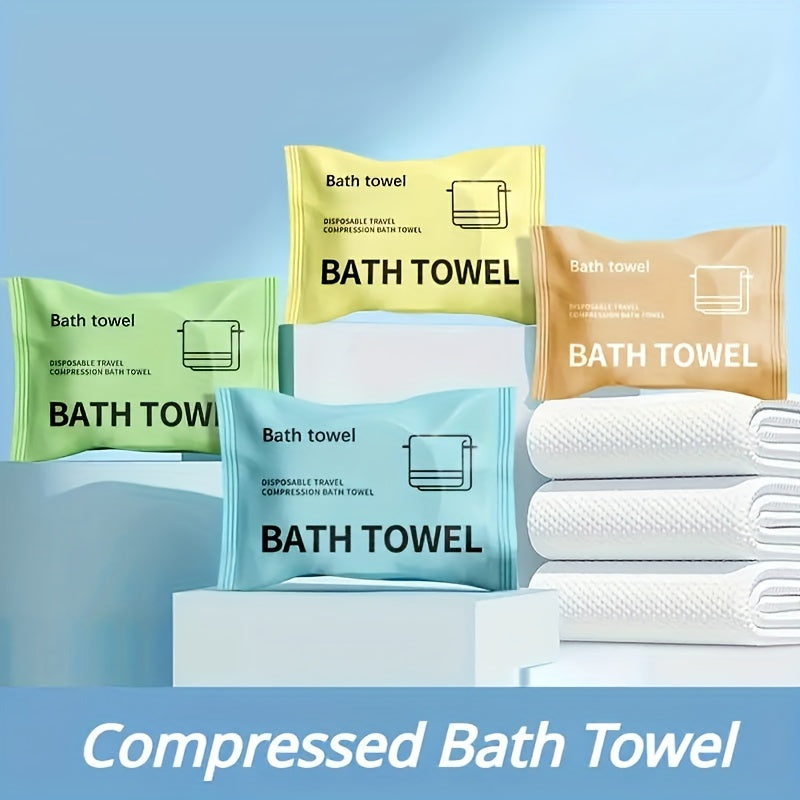1pc Compressed Bath Towel Portable Absorbent Bath Towel for Travel